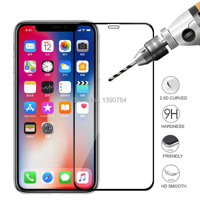 Закаленное стекло для iPhone XS 11 Pro Max 7 8 X XR Защитная пленка экрана 6 6S Plus 5 5S MAX