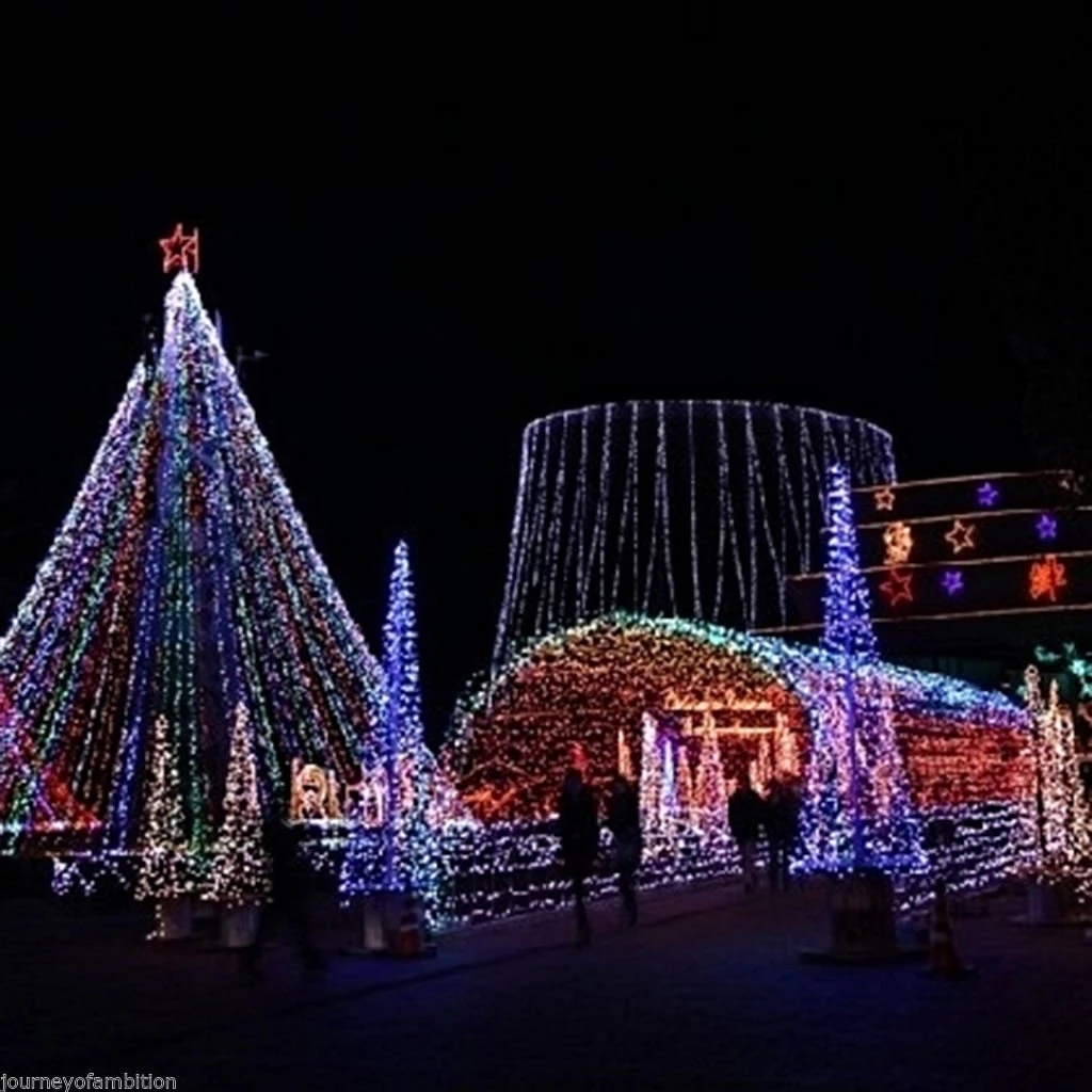 Многоцветные 24 V 500LED 100 M String Fairy Wedding Light Xmas праздничный садовый декор | Мебель