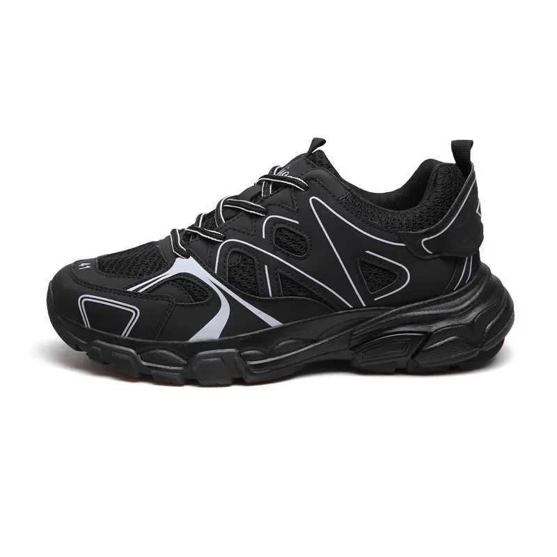 

Men Running Shoes Sport Lightweight Black White Yellow Running Shoes Men