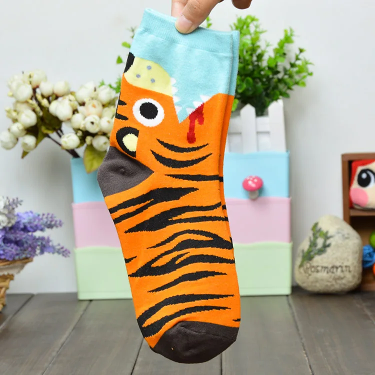 Новинка 2018 женские короткие носки с мультяшным рисунком животных для осенне