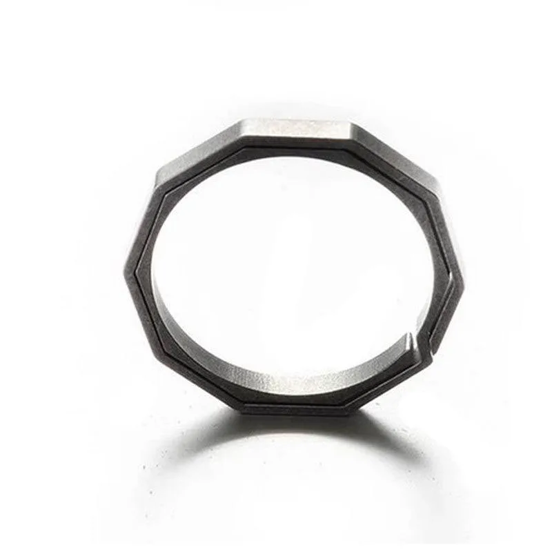 

1*Key Ring Titanium Alloy Carabiner Hanging Buckle Key Ring Quickdraw Keychain Tool