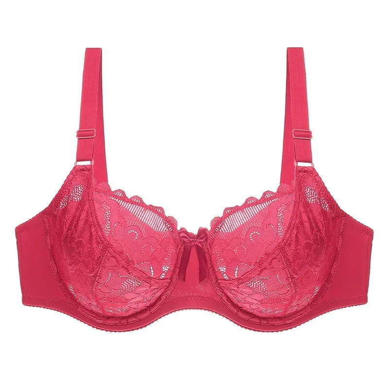 2019 lace bra ladies new full cup bralette sexy ultra-thin underwear gathered adjustable bras for women | Женская одежда