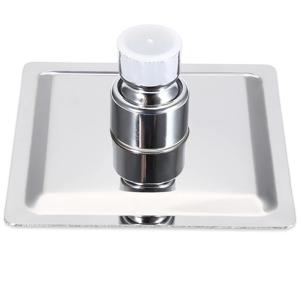 Квадратная насадка для душа из нержавеющей стали дождевая хромированная 4 дюйма