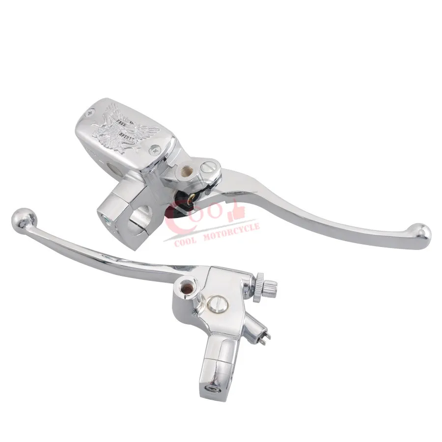 

Motorcycle Reservoir Brake Clutch Levers Fits For 1'' 25MM Handlebars Honda Shadow 600 VLX DLX