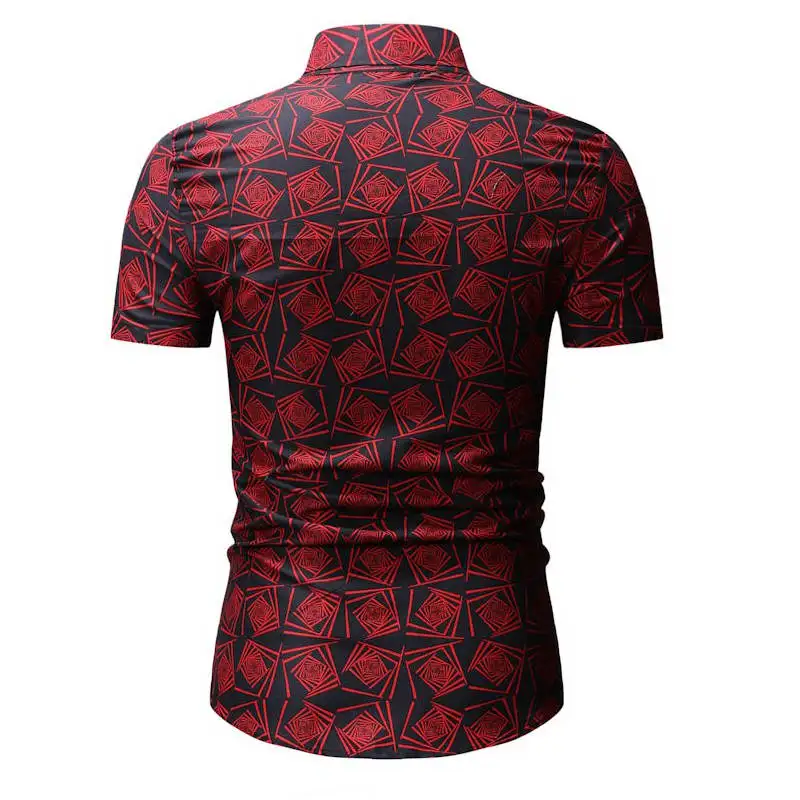 Мужская гавайская рубашка мужская повседневная camisa masculina с принтом пляжные