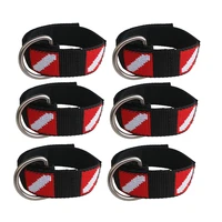 6pcs scuba diving dive wrist strap wristband webbing with d ring for underwater torch light camera holding
