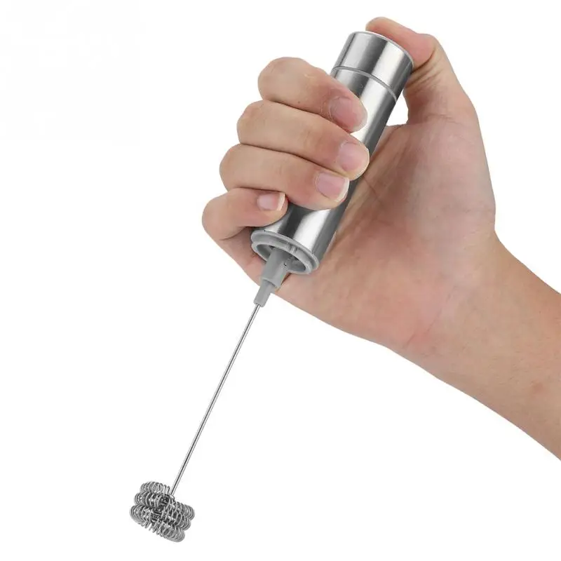 Electric Handheld Milk Frother Foamer Triple Spring Whisk Head Agitator Blender Mixer Stirrer Coffee Maker Tool | Дом и сад