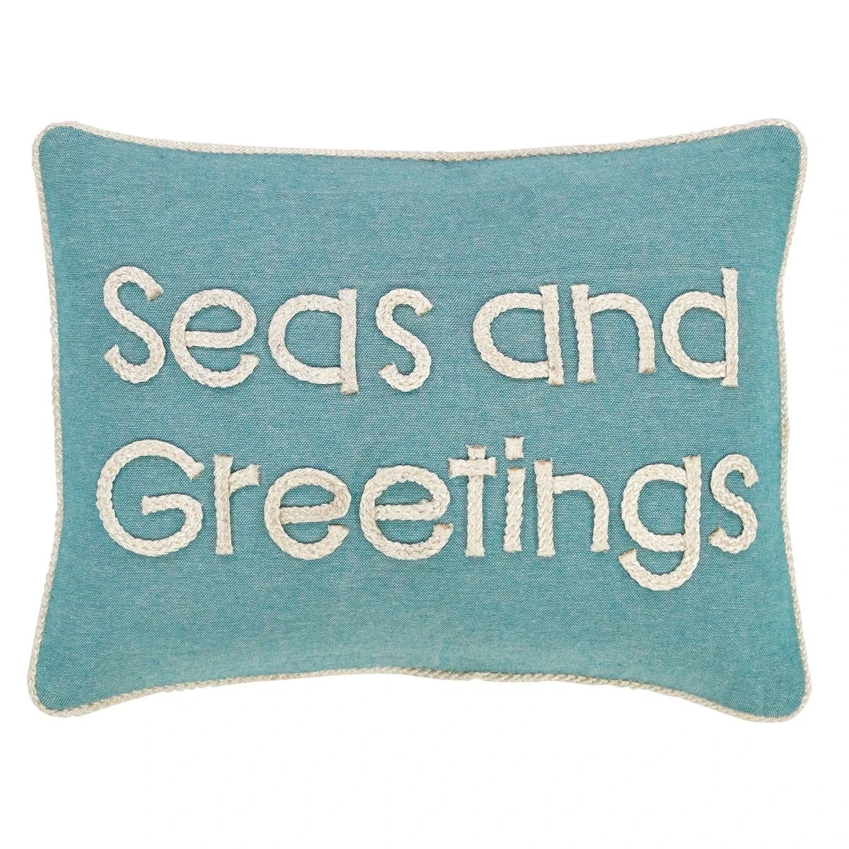 Сезонный декор Sanbourne Seas and Greetings Blue 14x18 подушка|Декоративные подушки| |