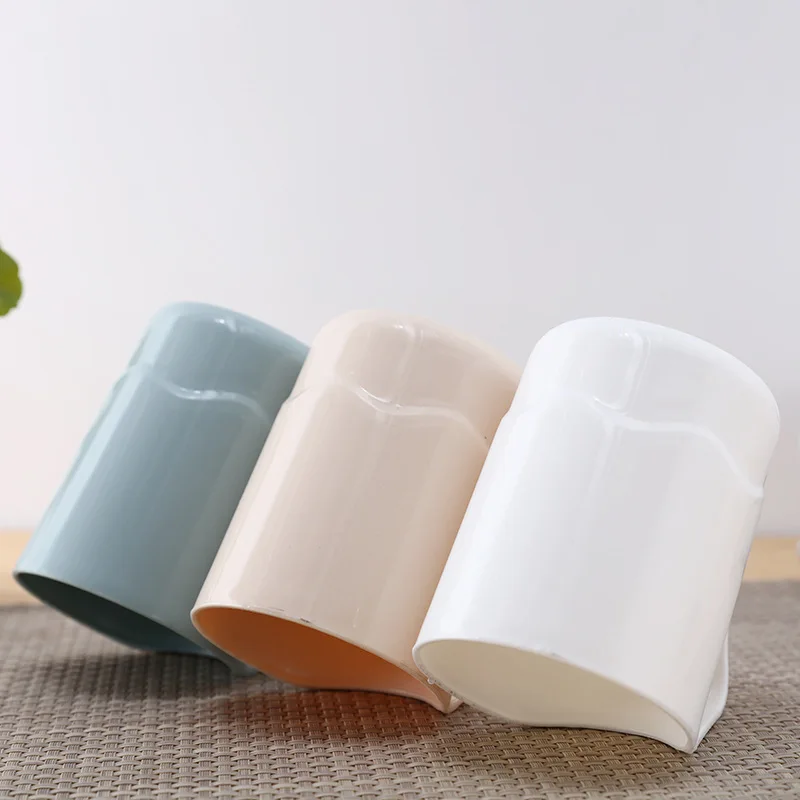1Pcs Plain Eco-Friendly Creative Thick Circular Water Cups Toothbrush Holder Pp Cup Rinsing Wash Tooth Mug Bathroom Sets | Дом и сад