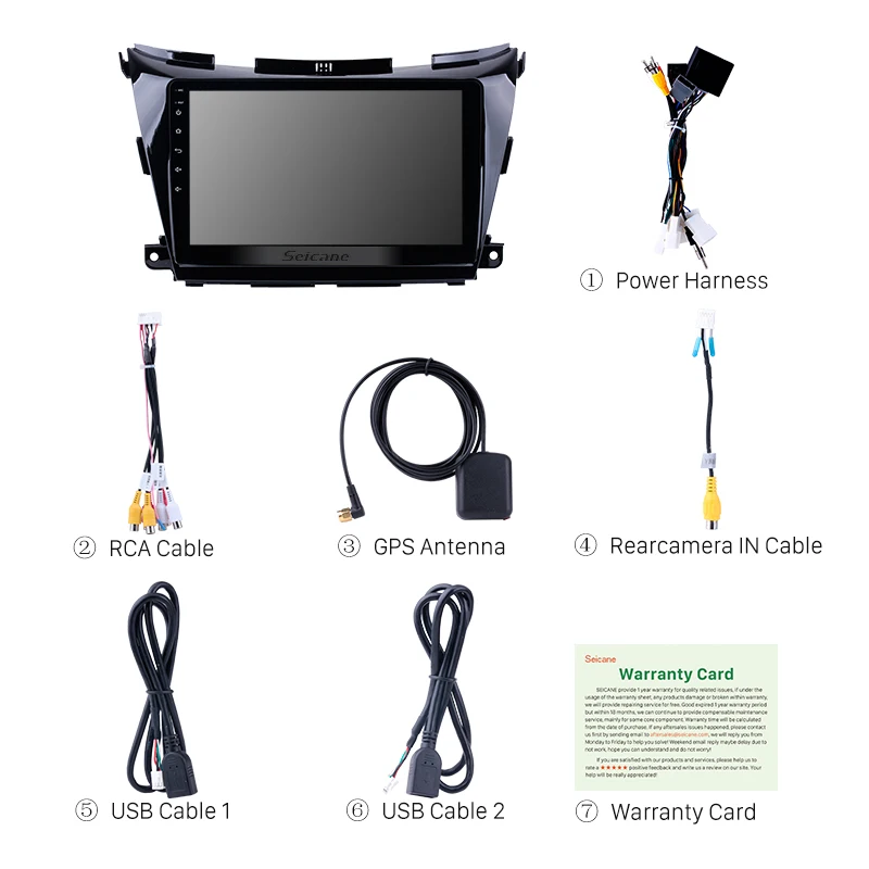 Seicane 2Din 10 1 дюймов Android 7 1/8 gps навигация автомобильный Радио мультимедийный плеер