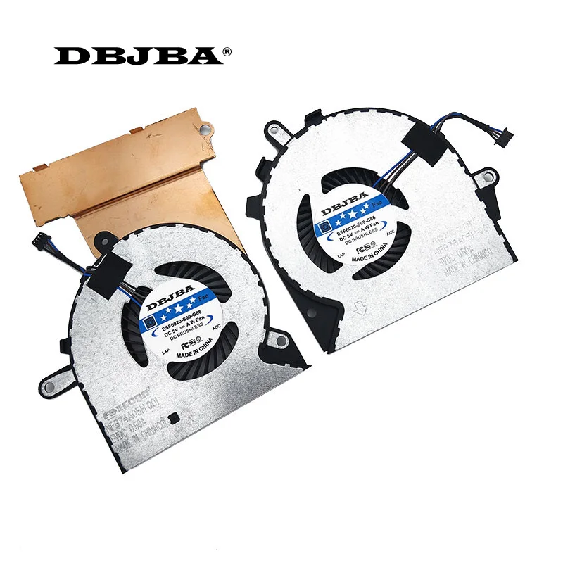 Новинка для HP Omen 15 CE CE000 CE010CA CE020CA CE030CA CE051NR NFB76A05H 001 929455 & 929456 CPU GPU Fan|Охлаждающие