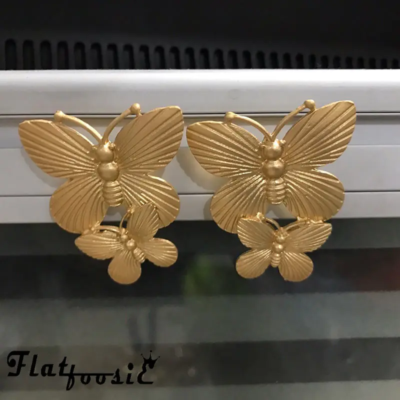 Женские серьги-подвески Flatfoosie Модные металлические геометрические