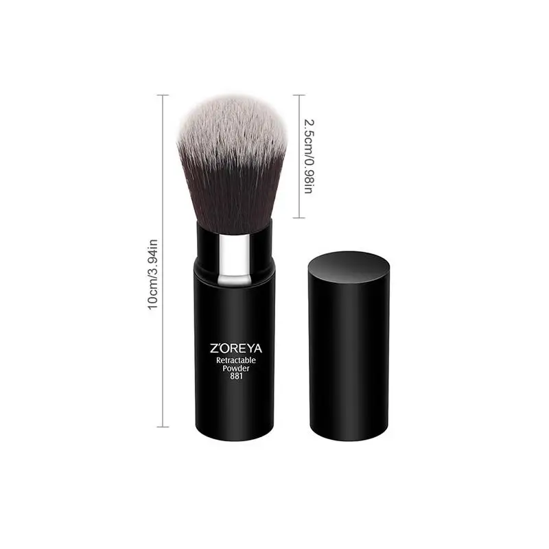 ЗОРЕЯ Ретрактабельная кисть для макияжа профессиональный косметический инструмент для нанесения тонального крема и румян на минеральную рассыпчатую пудру.