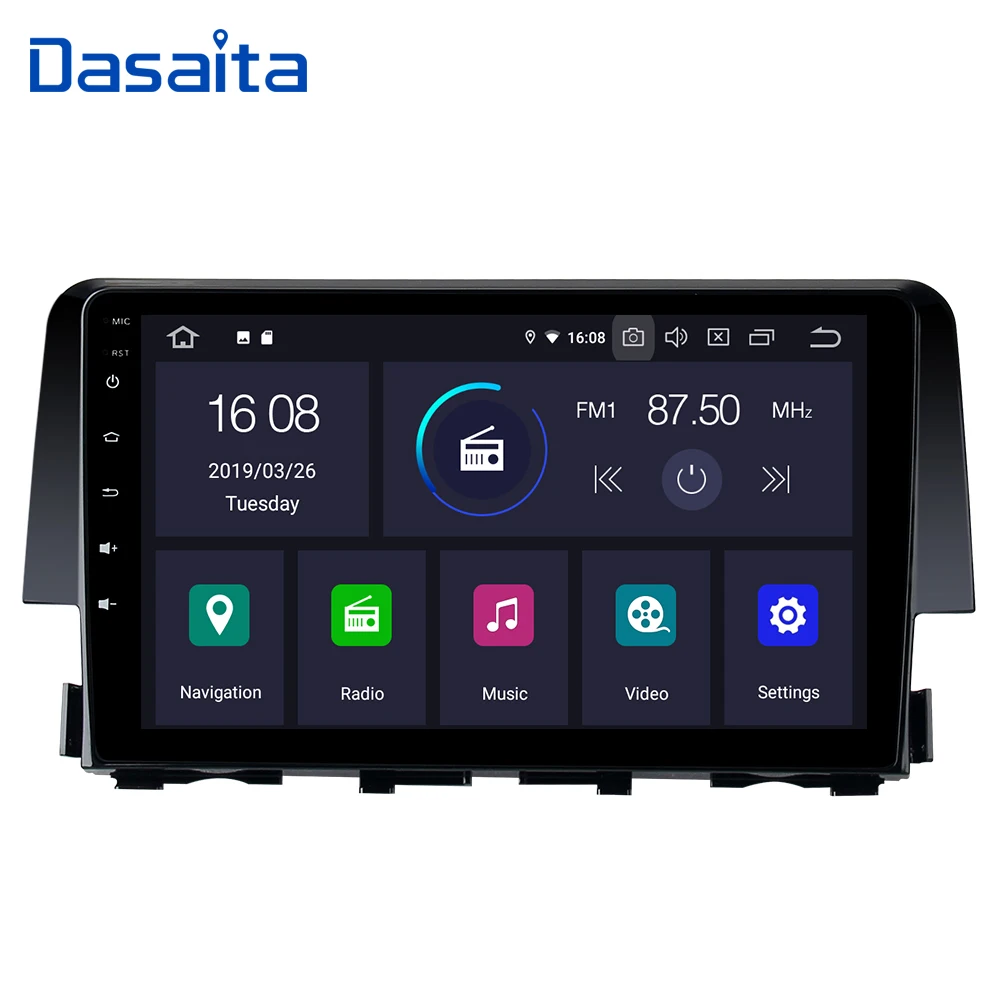 Dasaita 9 &quotHD цифровой Экран мультимедийный плеер видео 1080 P автомобилей Android 0