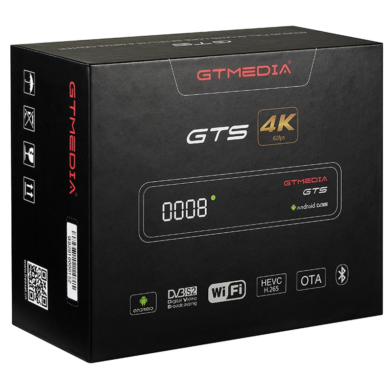 FULL-CCCAM IPTV GTMEDIA GTS спутниковый ресивер Android6.0 ТВ-бокс + DVB-S/S2 Смарт ТВ-приставка