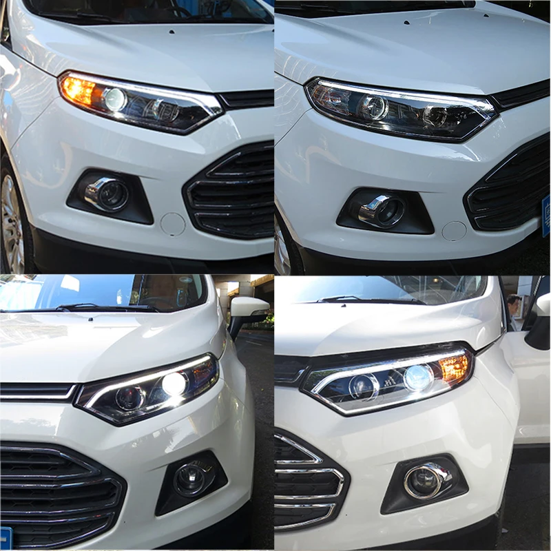 ROADOT для Ford EcoSport фары в сборе HID светодиодный Грыжа лампа поддержка 2013 2014 2015