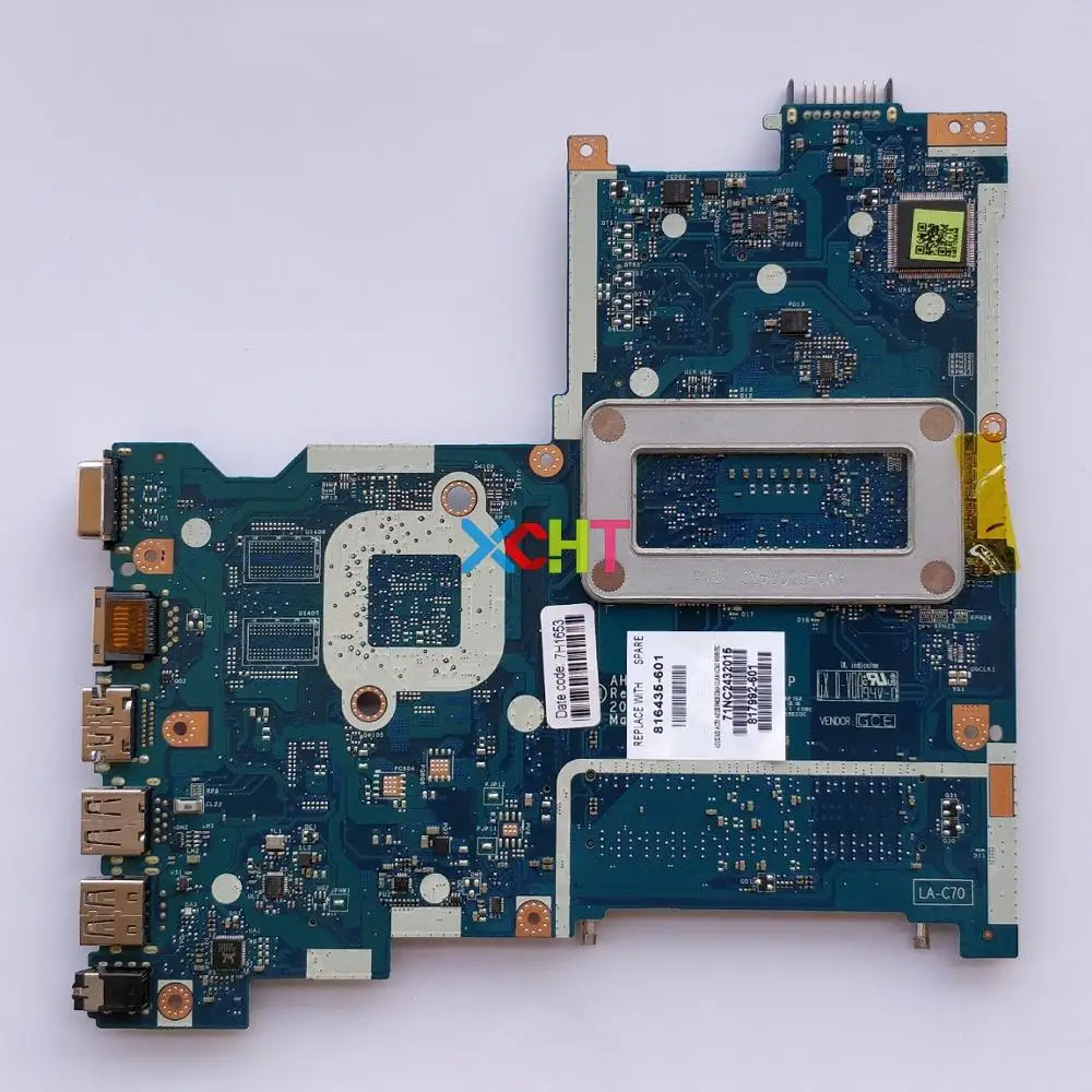 816435 601 501 001 UMA w i3 4005U CPU AHL50/ABL52 LA C701P для HP 250/256 G4 ноутбук ПК материнская