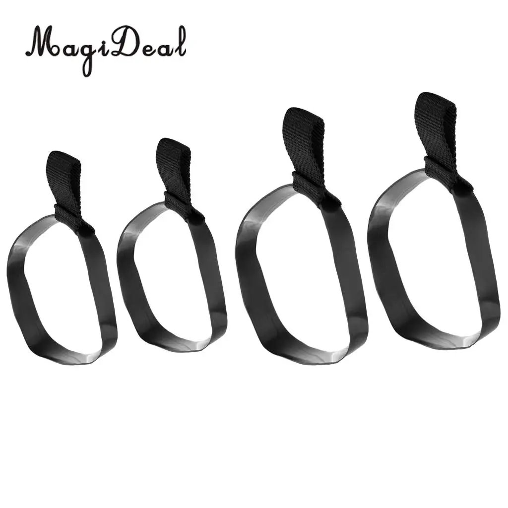 4 Pieces Durable Black Rubber 6L &amp 12L Scuba Diving Stage Tank Bottle Hose Retainer Band Loop Gear Accessories | Спорт и