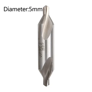 Комбинированные центральные сверла, 60 градусов, набор зенкеров для электроинструментов, 1 шт., 1 мм2 мм3 мм5 мм, HSS