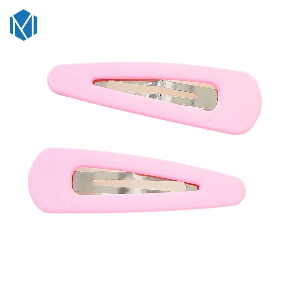 MISM 1 Pair Women Fashion Girls Candy Hair Clips Scrub Geometric Hairpins Barrettes Headbands Accessories BB Headwear |