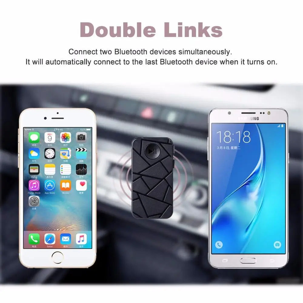 BT06 Bluetooth автомобильный комплект беспроводной A2DP музыкальный 4 1 приемник 3 5 мм