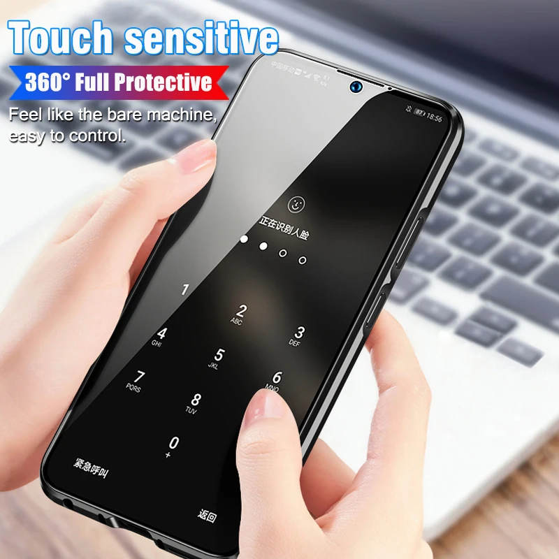 Роскошный защитный металлический магнитный чехол для всего тела huawei P30 Pro 360