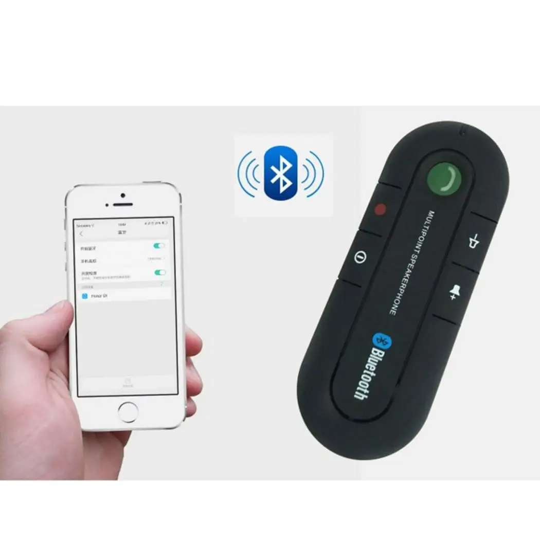 Беспроводной Bluetooth 4 1 автомобильный комплект Hands 10 m Бесплатный стерео AUX адаптер