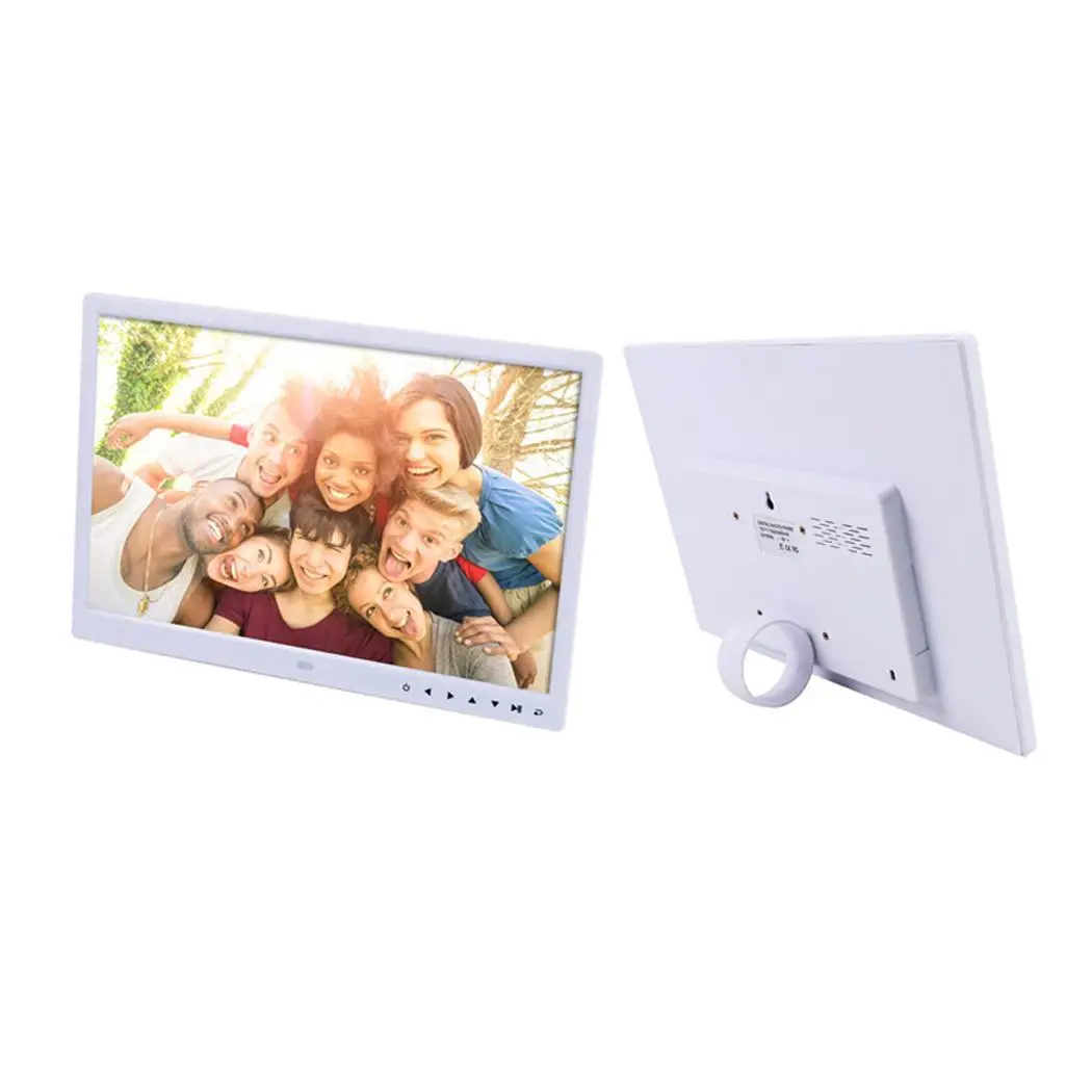 Ультра тонкий цифровая фоторамка Широкоэкранный светодиодный AC 100 240 V 50/60Hz HD TXT