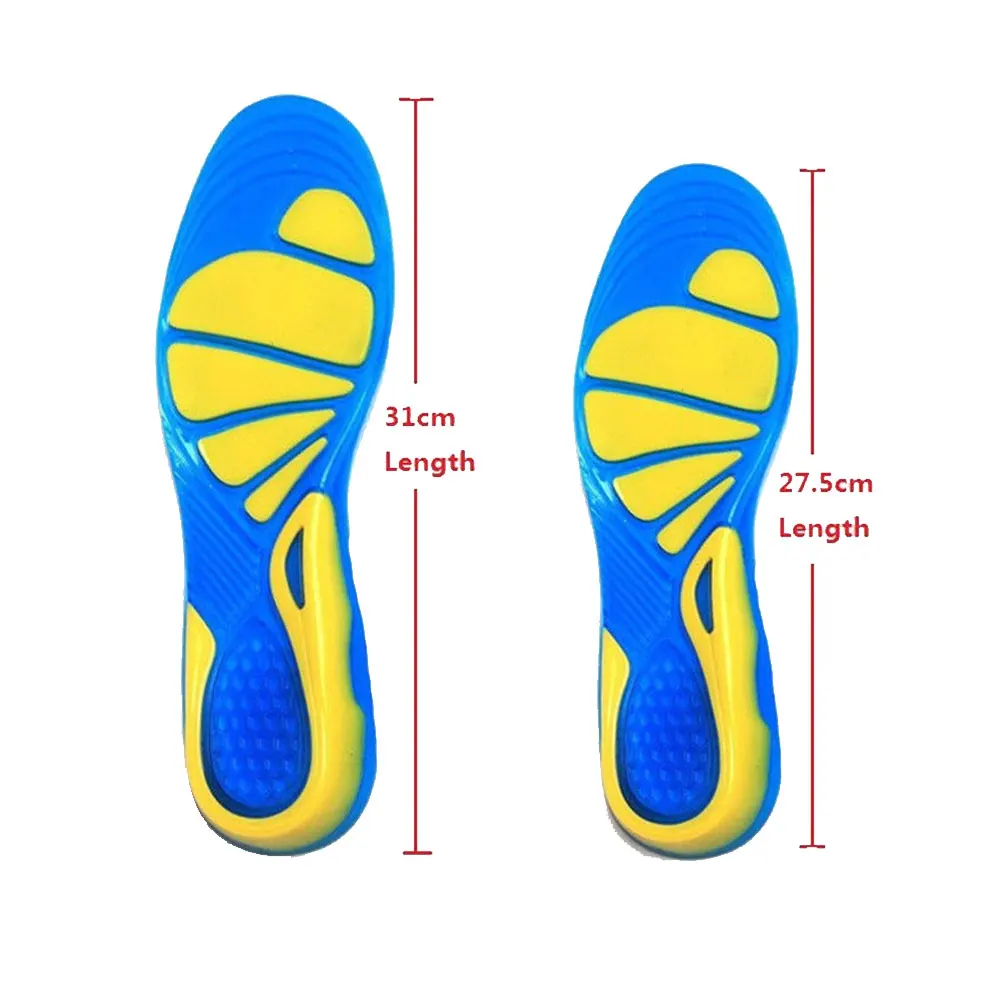 

Silicon Gel Insoles Foot Care Pads Unisex Increase Height High Silicon Gel Insoles Shoe Inserts Sports Cushi