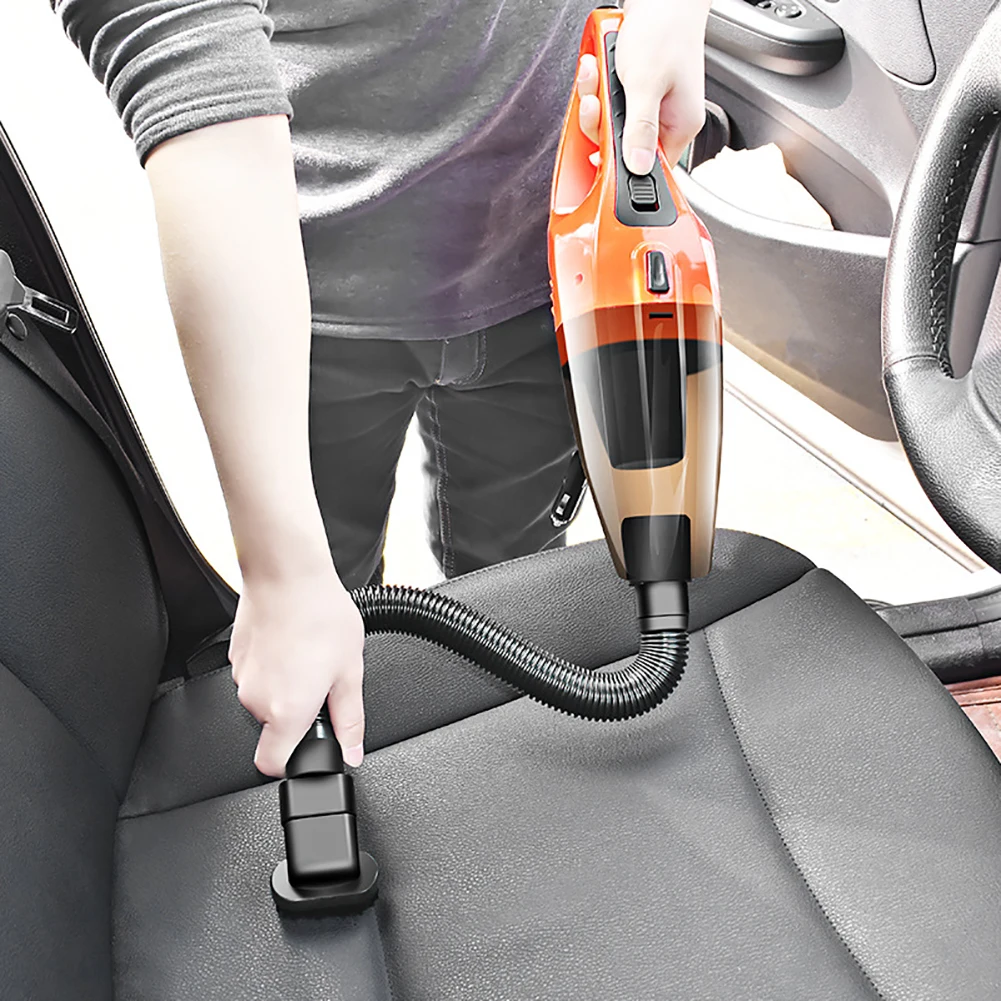 

New 120W 12V Car Vacuum Cleaner Handheld Mini Vacuum Cleaner Super Suction 5m Cable Wet And Dry Dual Use Portable Vacuum Cleaner