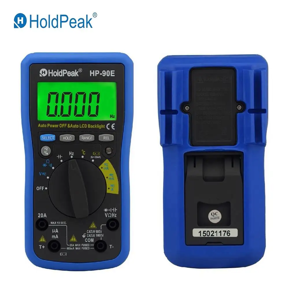 Цифровой мультиметр HoldPeak DMM с автоматическим диапазоном постоянный ток