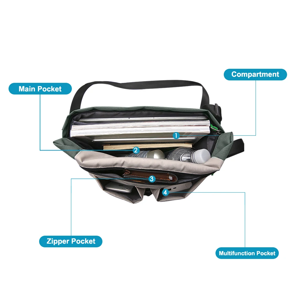 Водонепроницаемость Многофункциональный Повседневное сумка через плечо