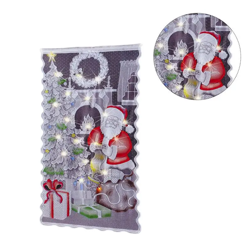 Рождественская занавеска s Санта Клаус Печать оленей печать затемненные