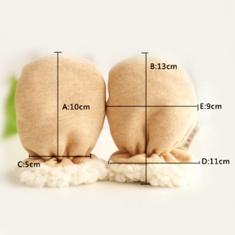 

Popular 1Pair Lamb Cashmere Child Outdoor Keep warm Autumn And Winter Keep warm Anti-scratch Organic Cotton Gloves