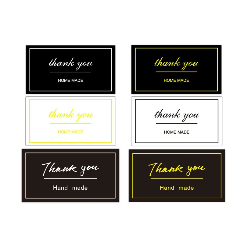 

300PCS 5x2.7cm Handmade Stickers Seal Labels Gilding Gift Sealing Labels Thank You Gifts For Wedding Party Decorative Customized