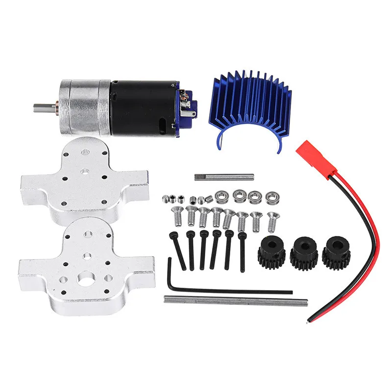 Металлический Редуктор 370 для WPL B16 B24 B36 C24 4WD 6WD RC 1 шт.|Детали и аксессуары| |