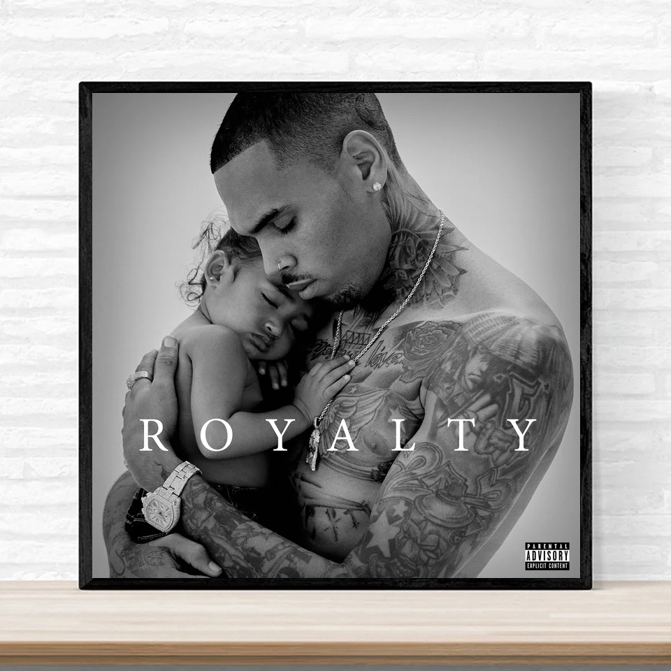 Криса Браун роялти постер 2017 альбом хип хоп Музыка Обложка художественный печать
