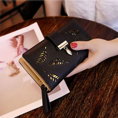 

Fashion Women Wallet Leather Clutch Card Holder Purse Lady Long Handbag Ladies Solid Fashion Chic Wallets Female