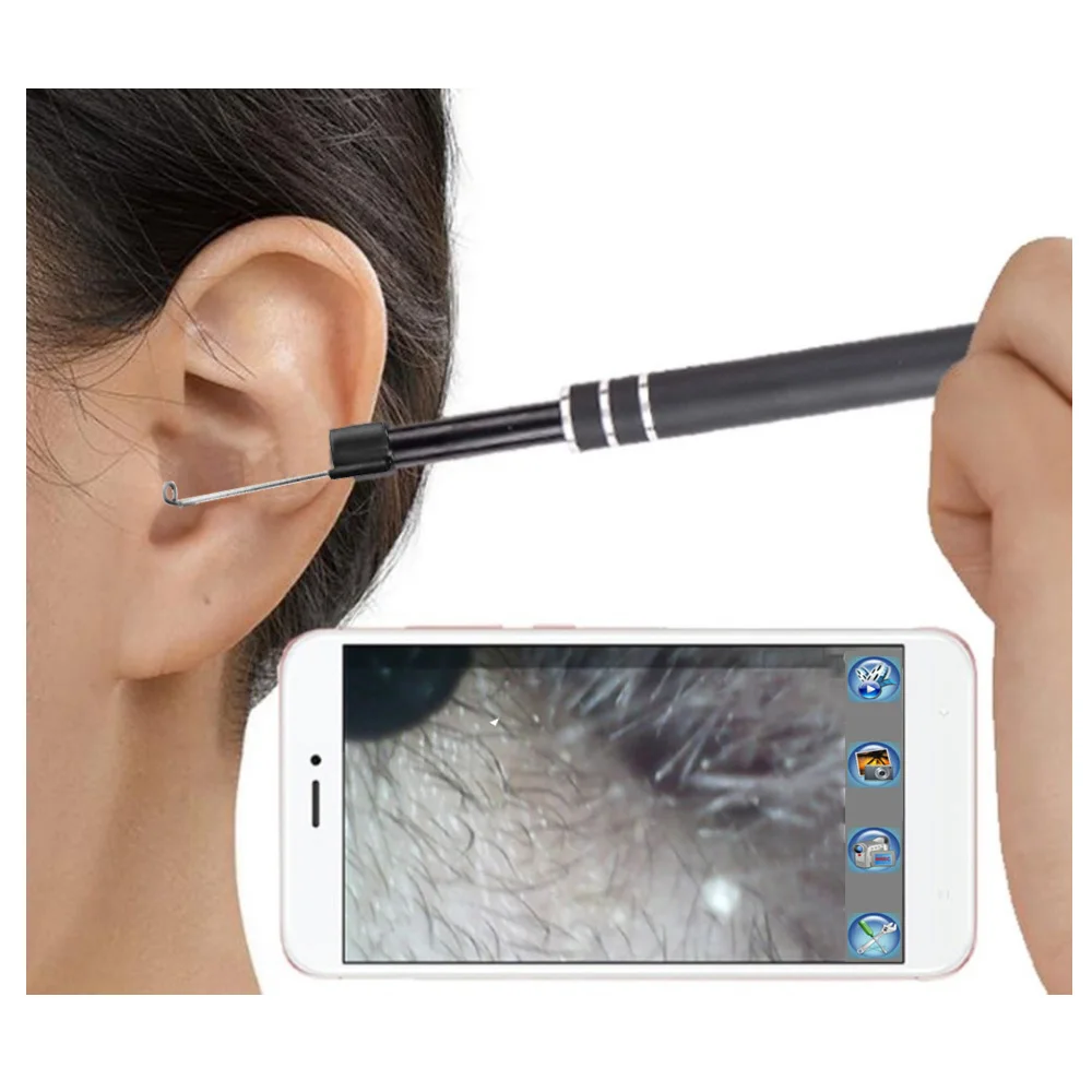 Household 300 000 Display 5.5mm Ear Endoscope Video Medical Safety IP67 Waterproof Camera Easy to Operate Perfect Gifts | Инструменты