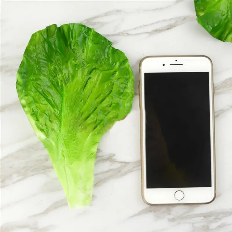 Искусственная модель овощей для детей 2 шт. имитация зеленых листьев салата из