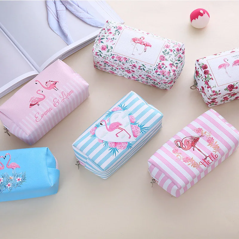 1 шт Kawaii Фламинго креативный пенал для карандашей чехол ручки мило большой