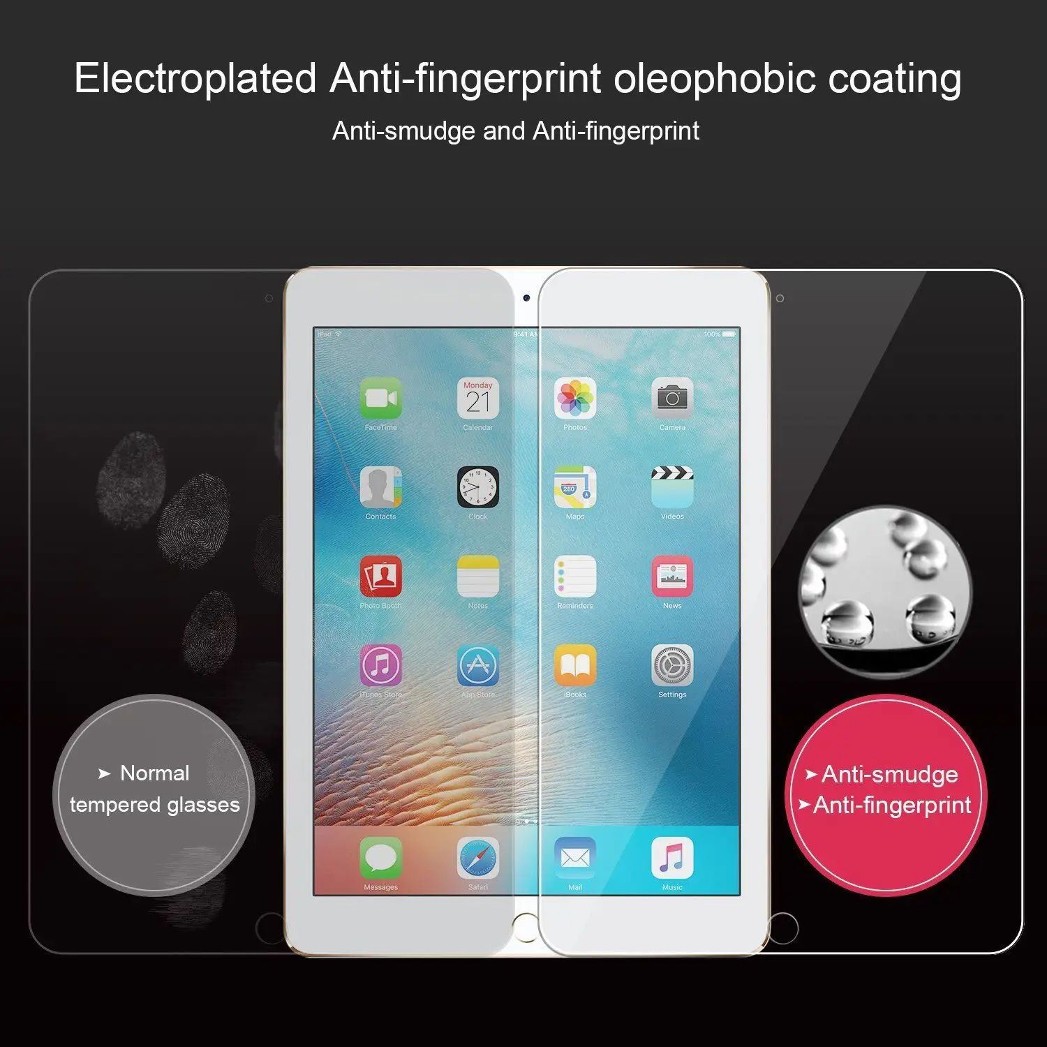 2 шт. защитная пленка для экрана закаленное стекло нового iPad стеклянная