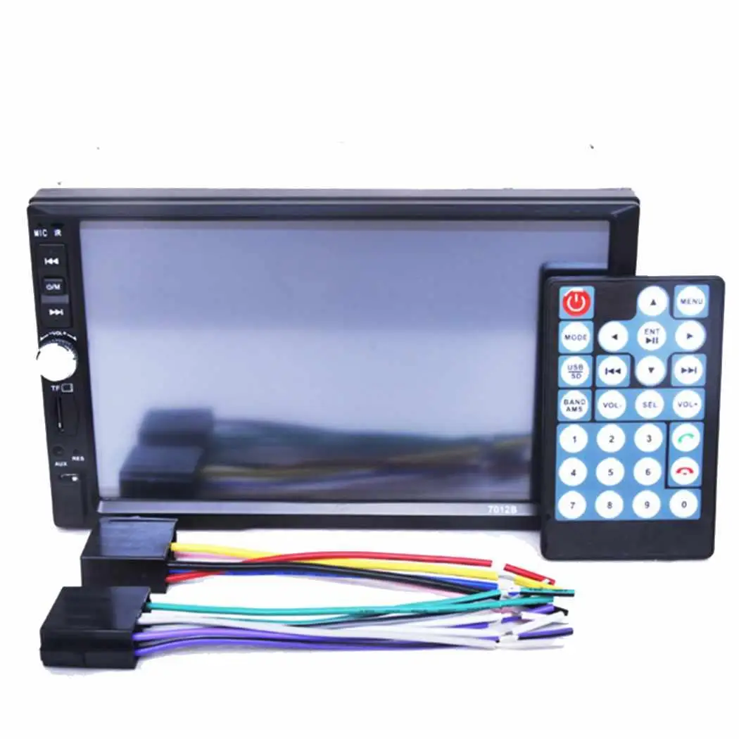 7 дюймовый 2 Дин Радио Стерео MP5 плеер Сенсорный экран TF USB FM Bluetooth DVD видео