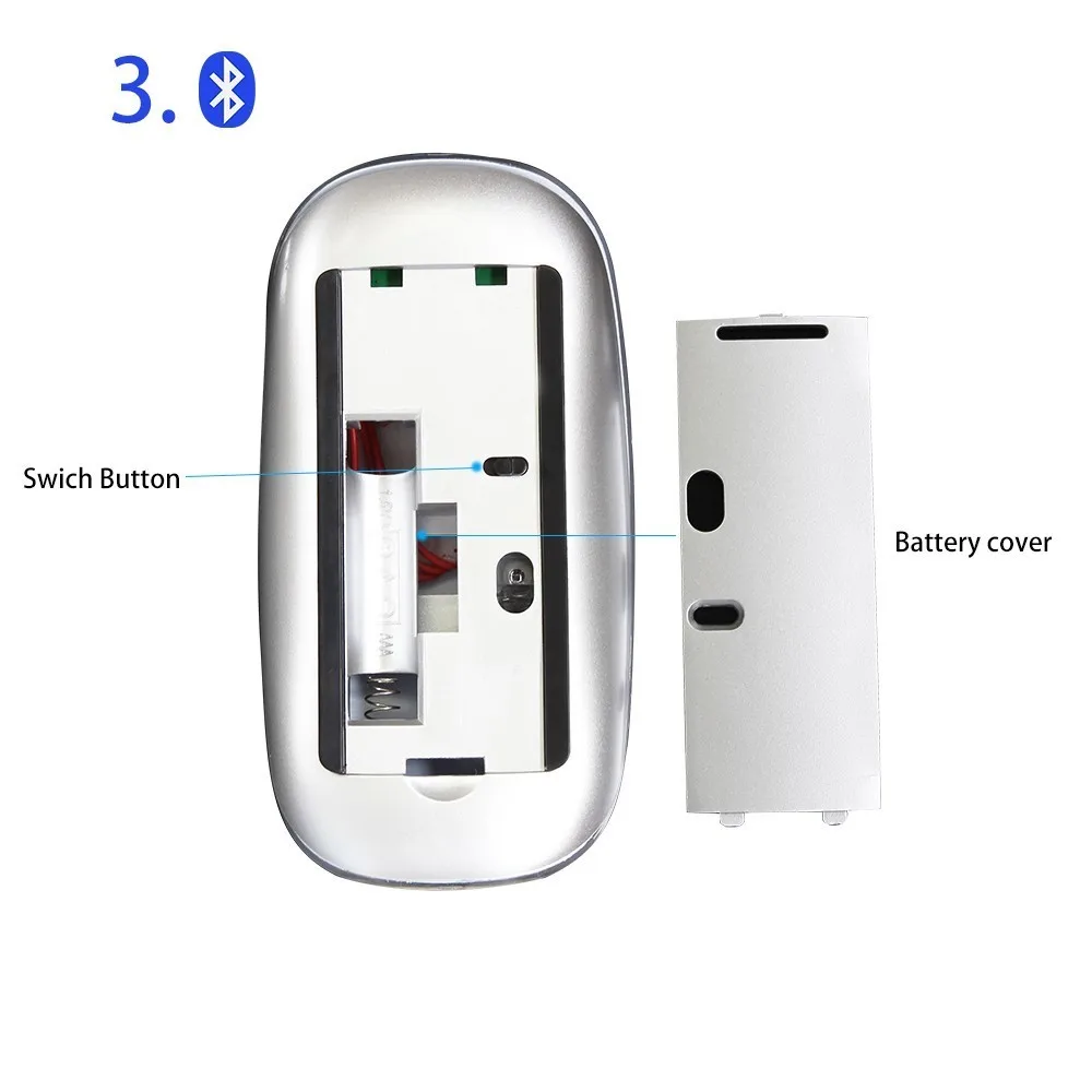Bluetooth-мышь CHYI беспроводная сенсорная ультратонкая эргономичная USB оптическая