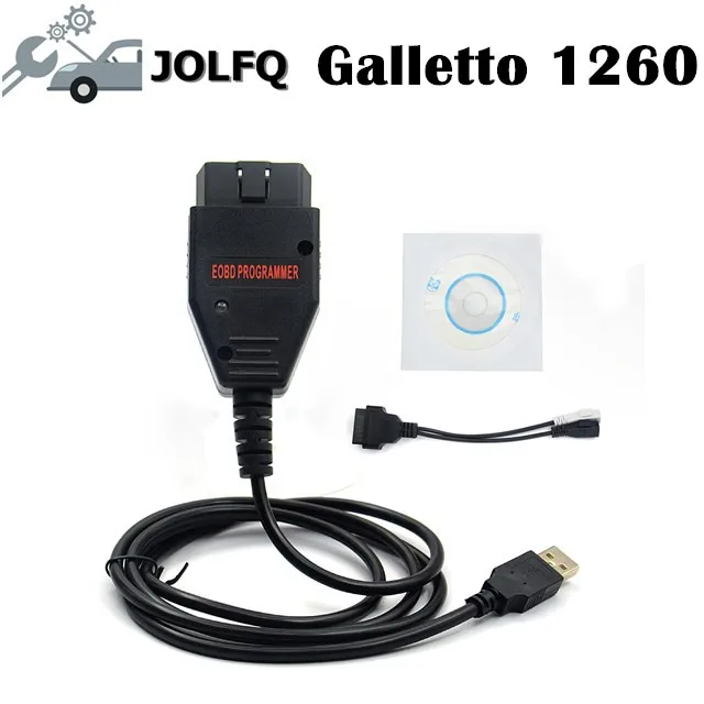 Новое поступление Galletto 1260 ECU чип-тюнинг инструмент EOBD/OBD2/OBDII Flasher Galletto 1260 ECU Flasher с FTDI FT232RL