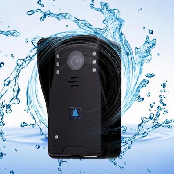 7 дюймов домашний дверной звонок Домофон разблокировка ночного видения Funtion