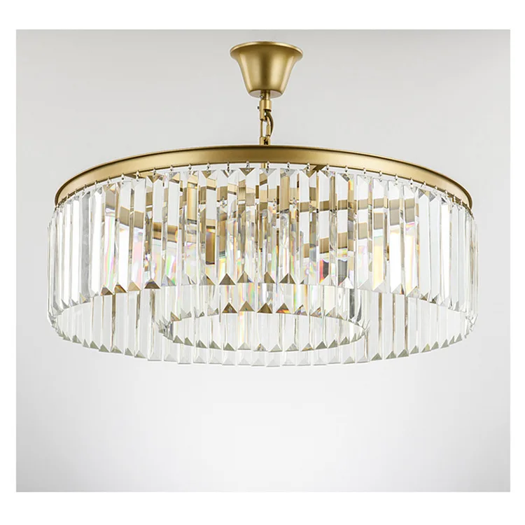 

Modern Simple Crystal Chandelier ceiling light Living room Bedroom Restaurant American Chandelier Light luxury Art Post modern