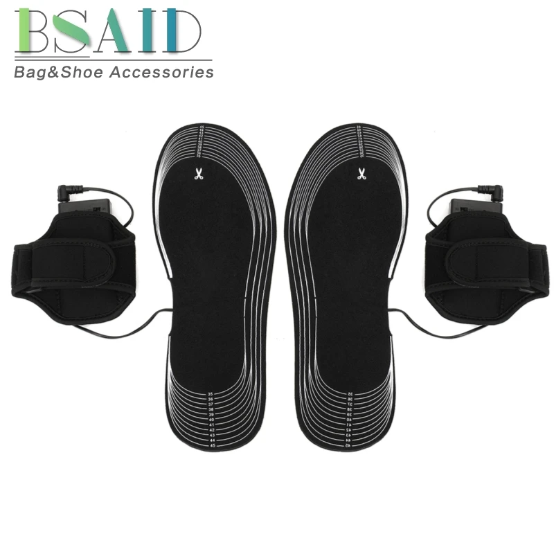 

BSAID AA с питанием от аккумулятора, электрическая стелька с подогревом, легкая мягкая подошва для мужчин и женщин из ЭВА, 4,5 В, европейский разм...