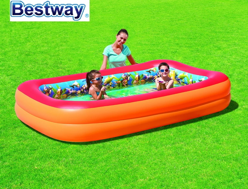 two ring rectangular pool