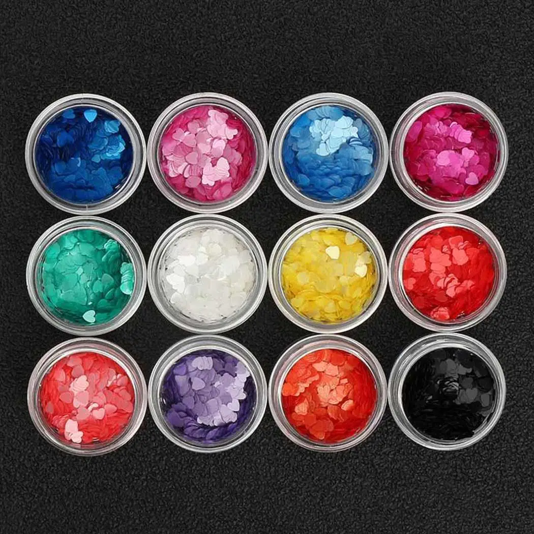 Новая женская мода дизайн ногтей Маникюр 3D украшения блеск декоративное сердце